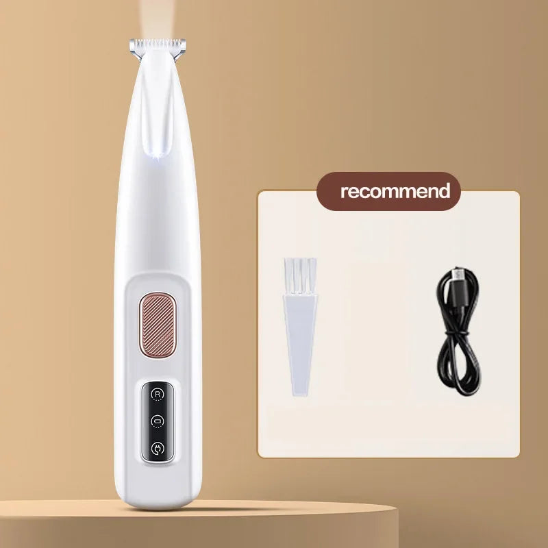 🐾 New Dog Paw Trimmer with LED Light ✨ Fully Waterproof Pet Hair Trimmer 🐶 With LED Display & 18mm Wide Blade for easy grooming!